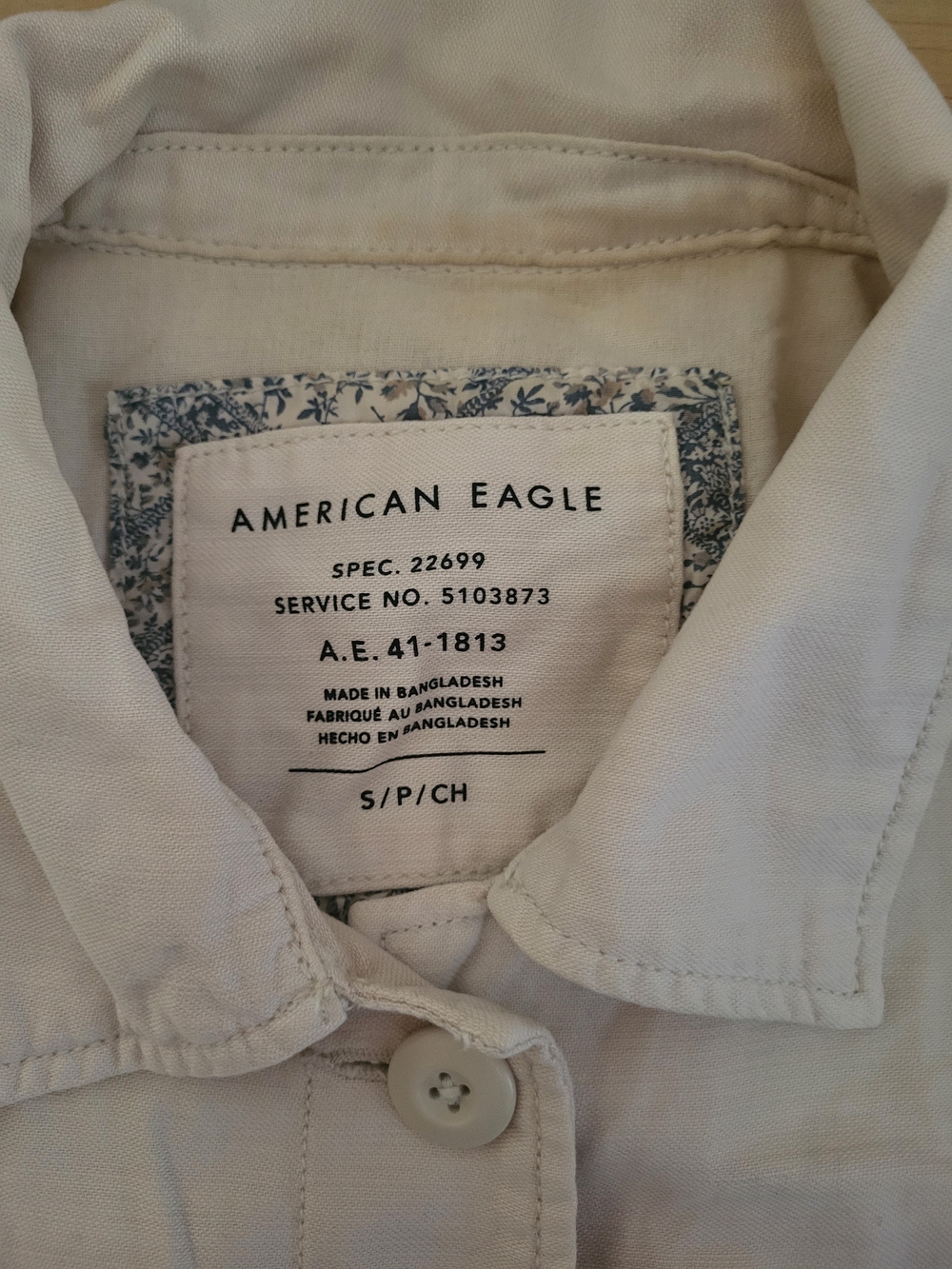Light Cream Utility Jacket - Picture 4 of 8